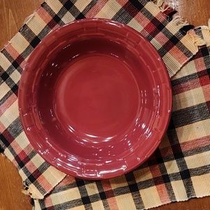 Longaberger, Pottery, Woven Traditions, Paprika, Large Pasta Bowl